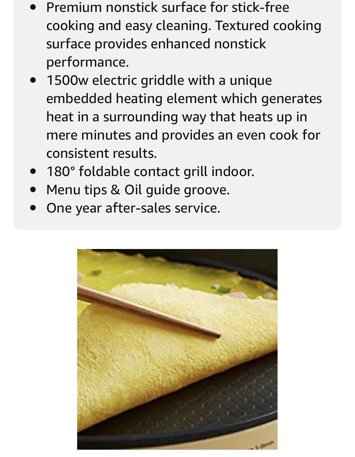 Bear Electric Indoor Griddle & Grill