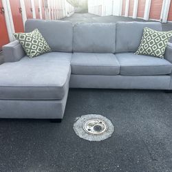 Gray Sectional Sofa Couch - FREE DELIVERY 🚚 