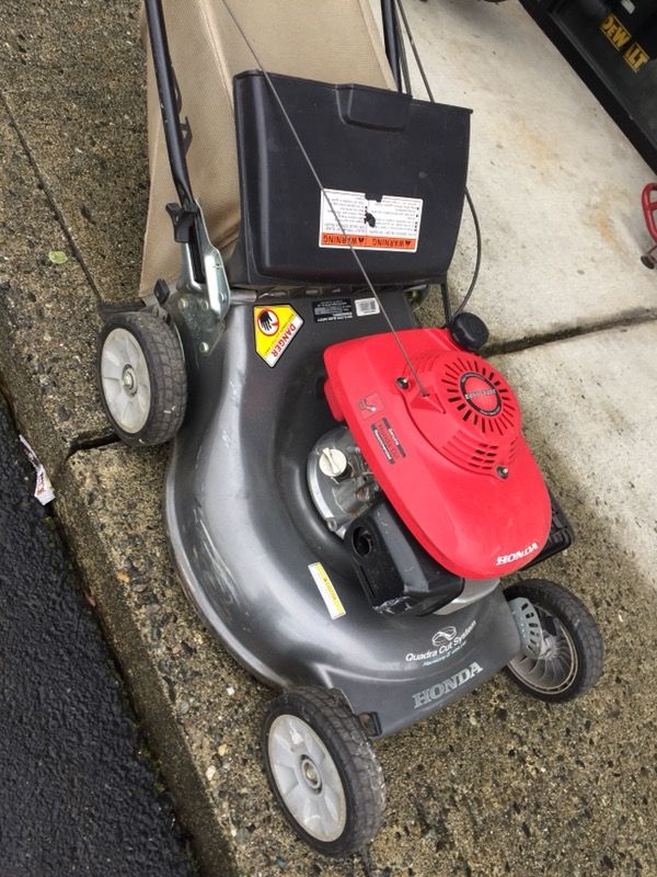 honda hrr2162sda push mower with bag