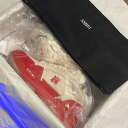 AMIRI MA- 1 Leather Sneakers Varsity Red Size 11 