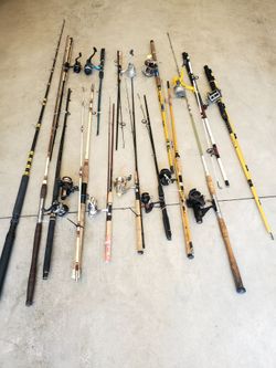 15 fishing poles