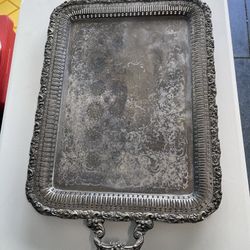VINTAGE LARGE RECTANGLE TRAY