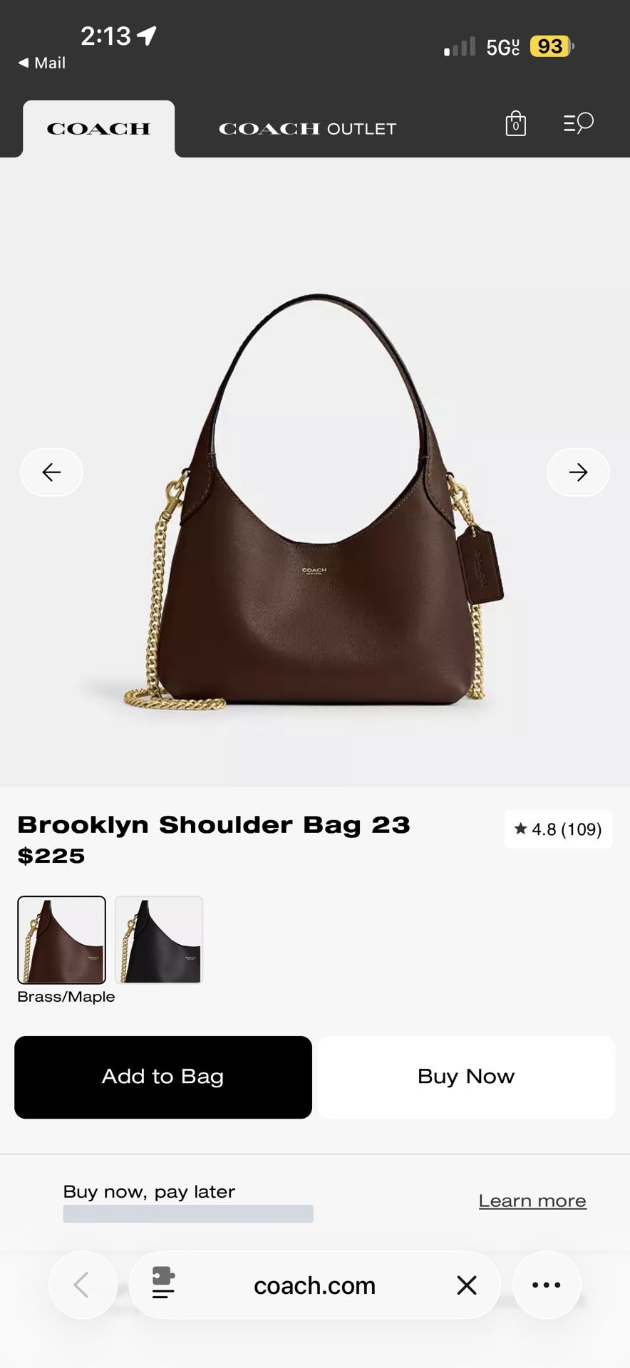 Coach Brooklyn Shoulder Bag 23