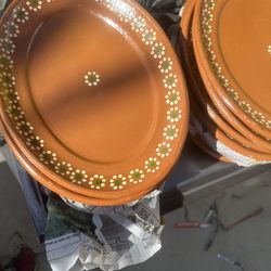 Platos Ovalados De Barro. Cada Uno!!