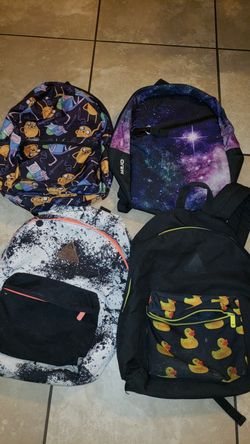 Used back packs