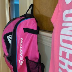 Baseball Back Pack & Under Armoire Tee