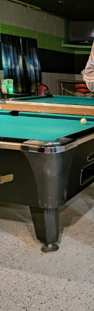 Commercial Coin Operated Pool Table. Must Go ASAP