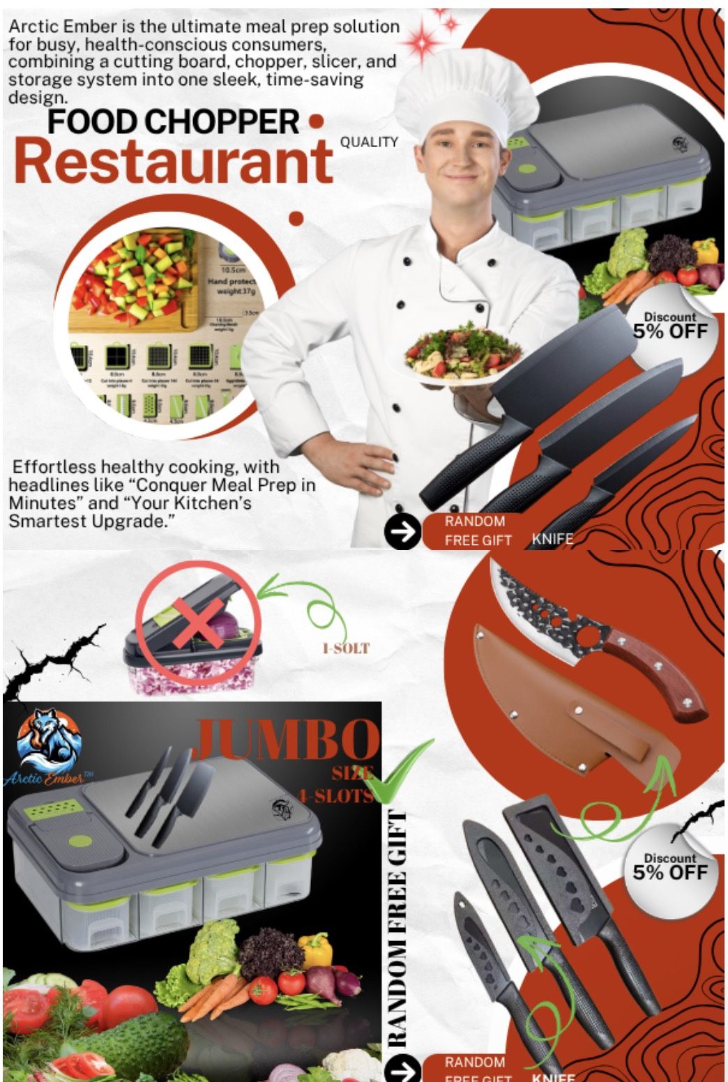 28pcs Ultimate Vegetable Chopper Set with Containers——FREE KNIFE SET