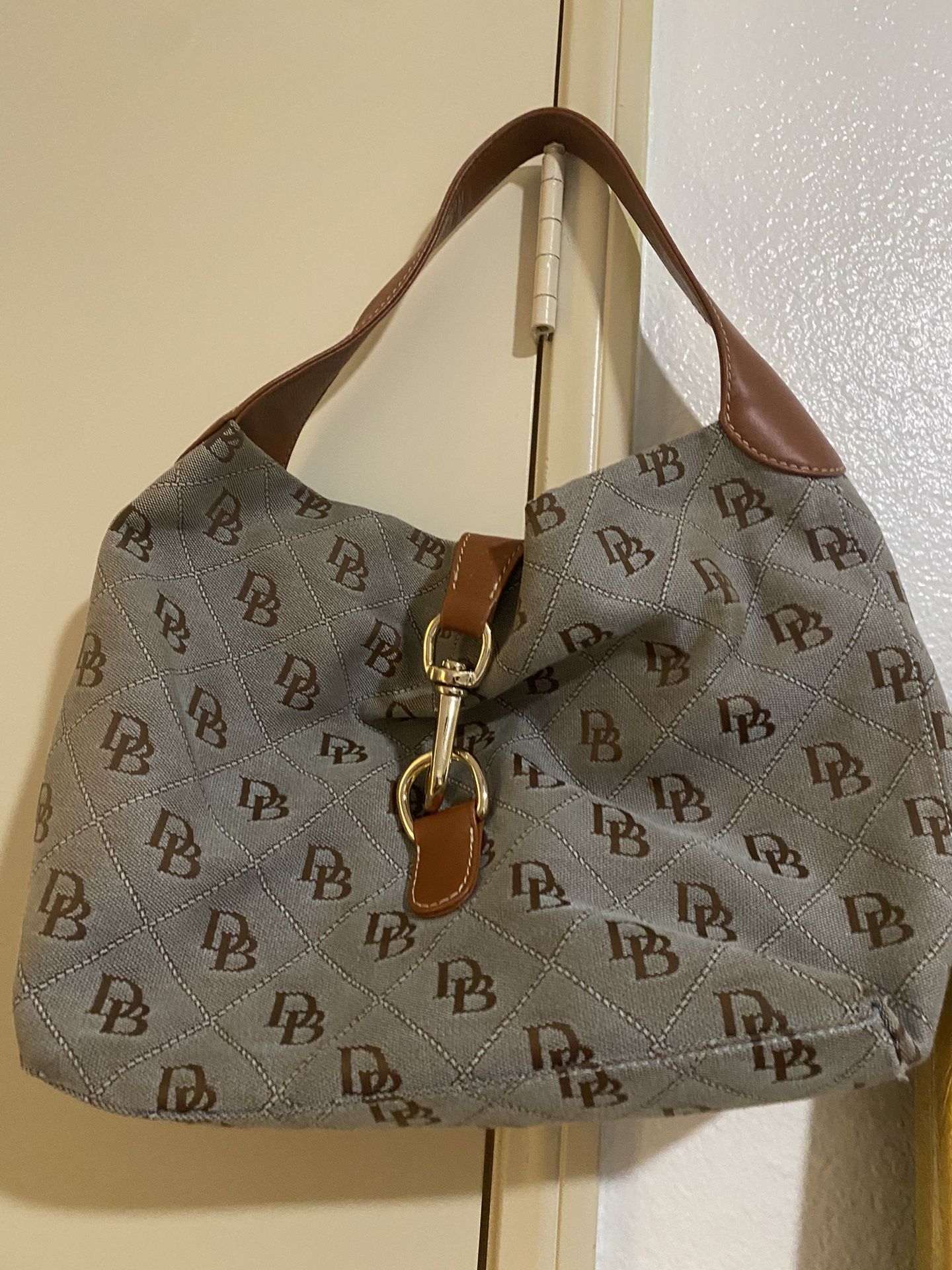 Dooney & Bourke Purse Satchel Handbag Signature Jacquard Logo