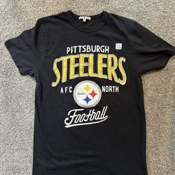Brand new Junk Food distressed Mens Pittsburgh Steelers T Shirt size small