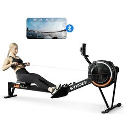 Indoor Rowing Machine Home Adjustable Air Resistance Performance Monitor Ergonomic Comfort Seat Devi