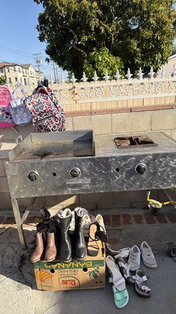 Plancha y quemador para tacos o pupusas