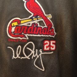 St Louis Baseball Genuine Leather Jacket Size Extra Large