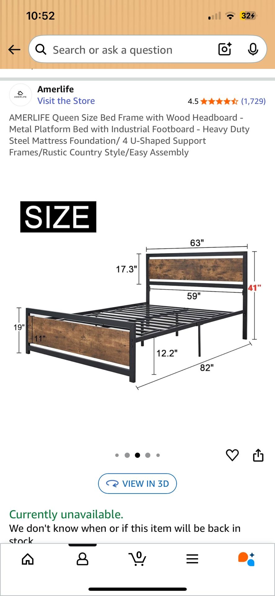 Queen Bed Frame, Desk, Night Stand