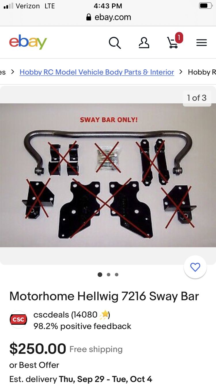 MOTORHOME Sway Bar 
