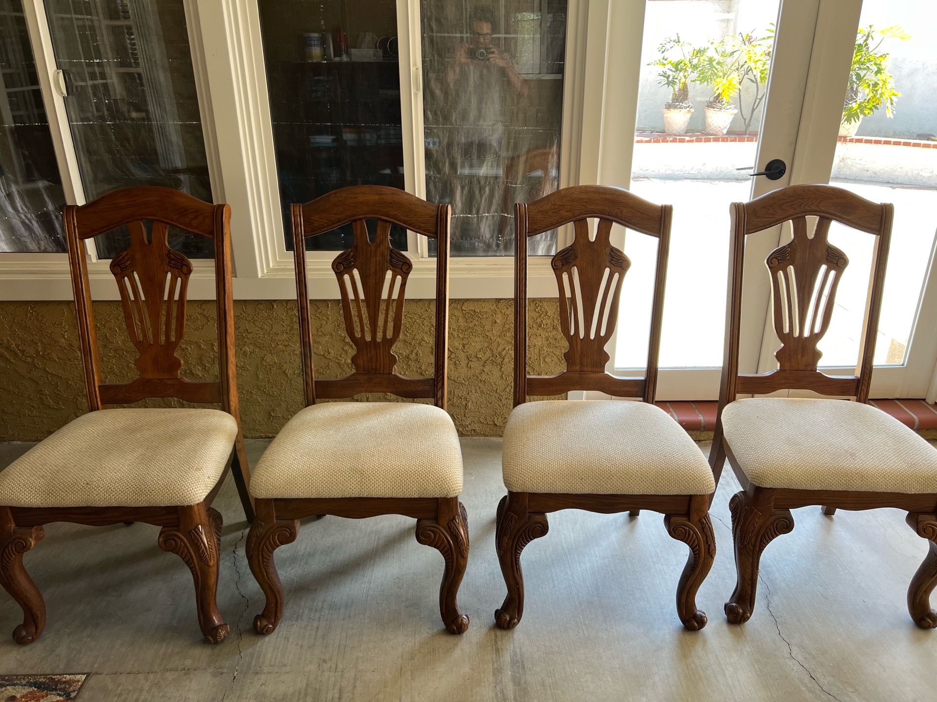 Wooden Chairs with Cushion