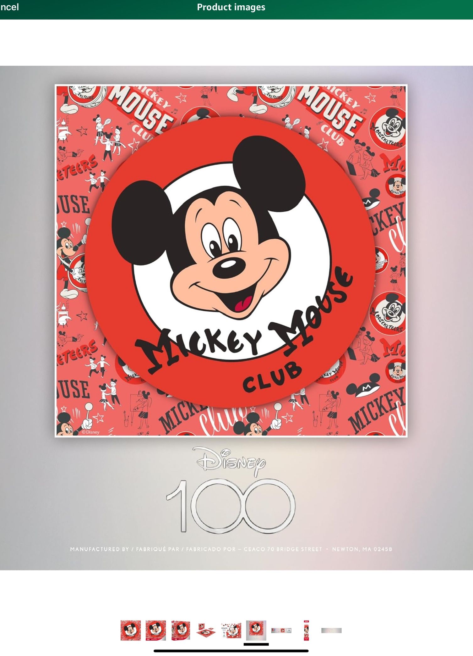 Ceaco - Disney's 100th Anniversary - Classic Moments - The Mickey Mouse Club - 500 Piece Jigsaw Puzzle
