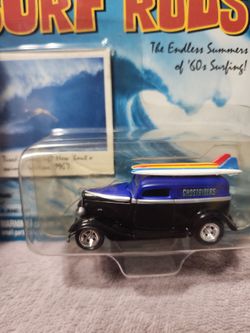 JOHNNY LIGHTNING SURF RODS GHOSTRIDERS '33 FORD DELIVERY PANEL, WITH SURF BOARDS