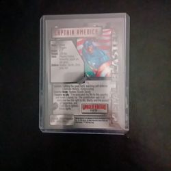 1995 Captain America Metal Blaster Comic Card 