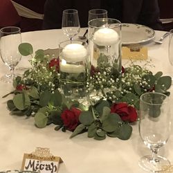 Three Glass Vase Set, 10 Pack