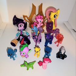 lot of My Little Pony mini figure and toys... equestria girls doll missing 1 leg