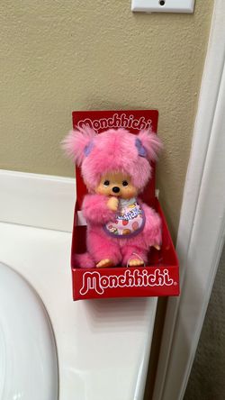 Monchhichi pink rare in box new from Japan authentic
