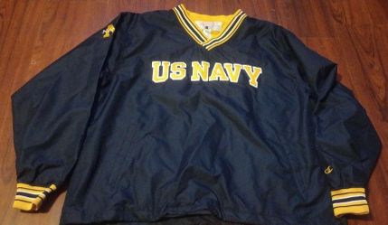 US Navy Pullover Windbreaker Jacket size L