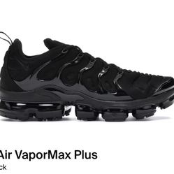 Nike Air Vapormax Plus Triple Black 924453 004 Size 12