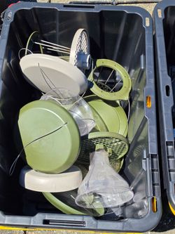 Bird feeders and poles USED
