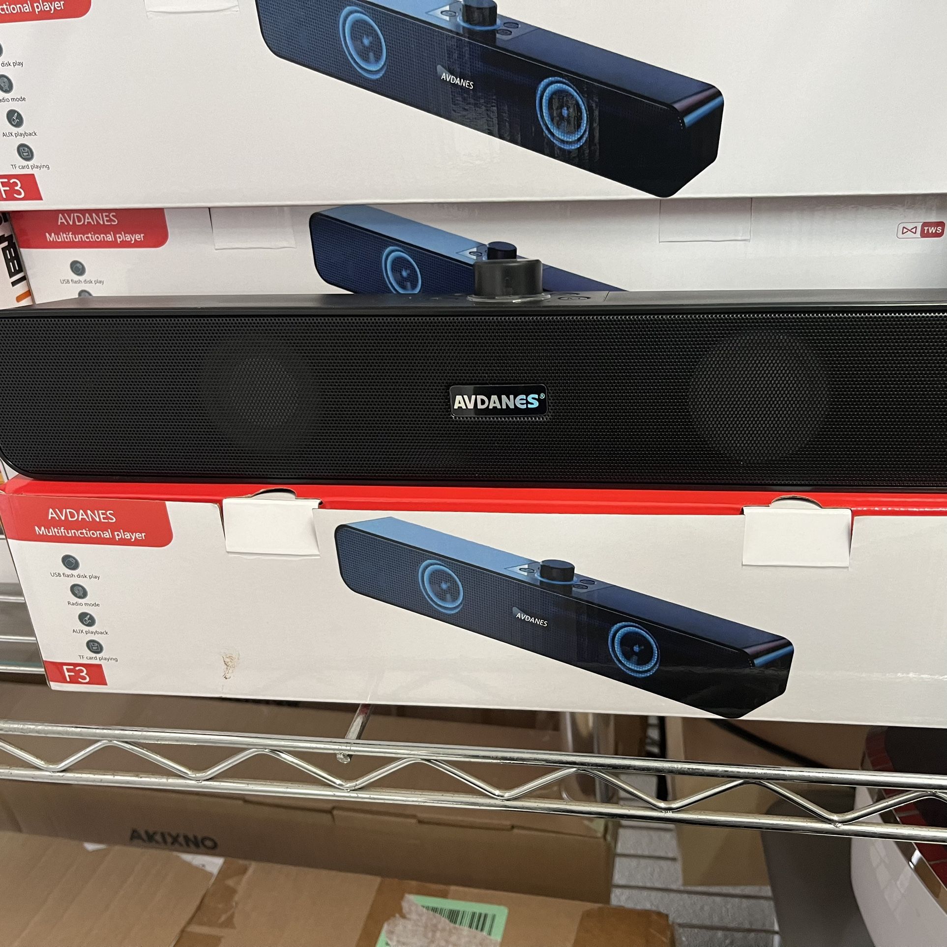 Bluetooth 5.1 Wireless Soundbar with Colorful LED Lighting