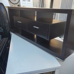 2 Drawer Rectangular Tv Console Cappuccino