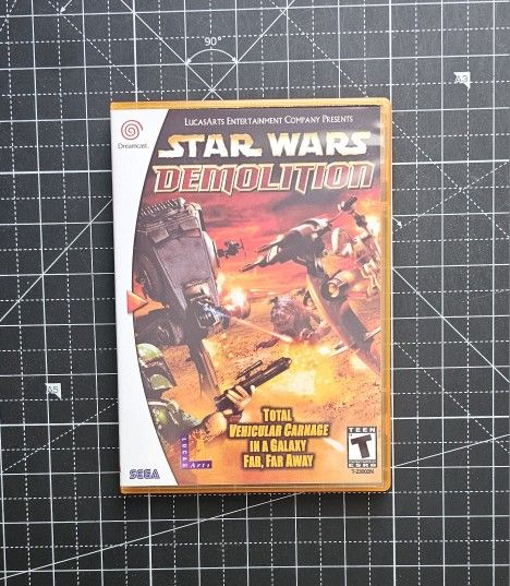 Dreamcast Star Wars Demolition Custom Case - NO Game or Manual