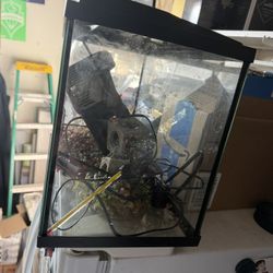 5 Gallon Heated And Filtered Fish Tank With Inserts