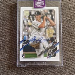 2025 Topps Archives Signature Series Garrett Crochet Rookie Auto 35/94 White Sox