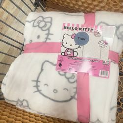 Hello Kitty Blanket Twin Size 
