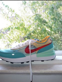 Nike Waffle One Sneaker Teal Multi-Color