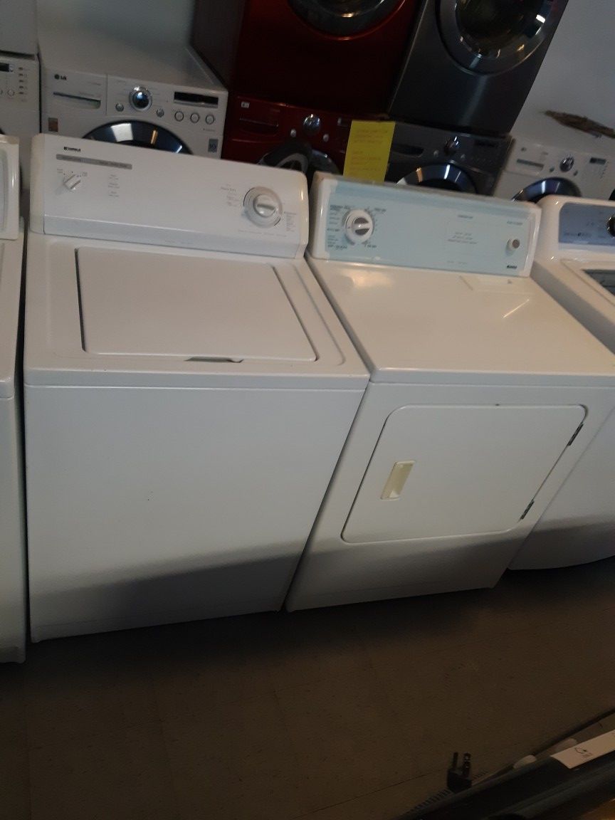 KENMORE TOP LOAD WASHER AND DRYER SET WORKING PERFECTLY 4 MONTHS WARRANTY