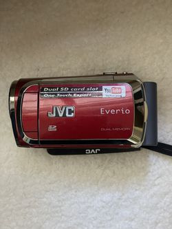 JVC Everio gz-ms120ru  Red Video Camera Camcorder