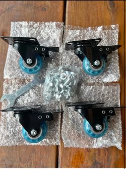 Set of 4 Swivel Caster Wheels with Hardware