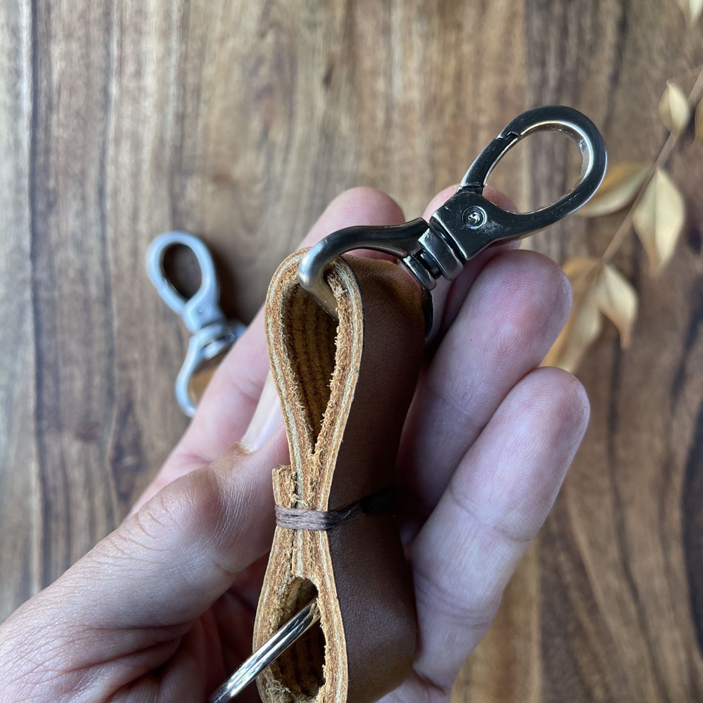 Handmade Keychain Leather