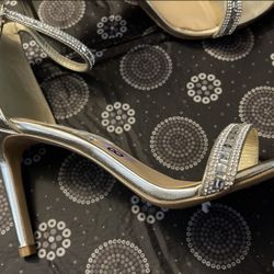 ALDO Silver Heels