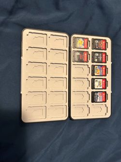 Nintendo Switch Game Card Case with 7 Games