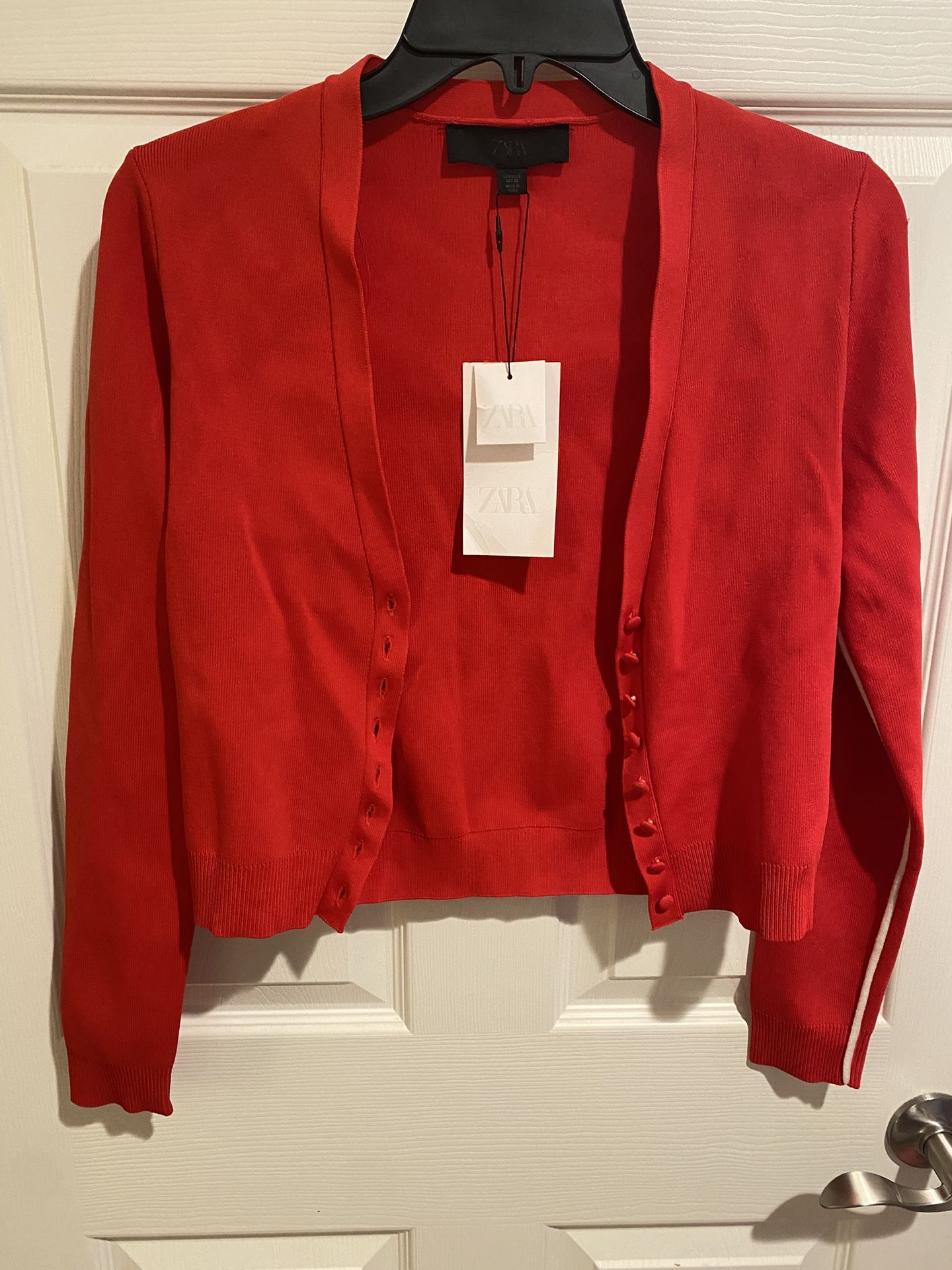 Brand new Zara women cardigan size small red