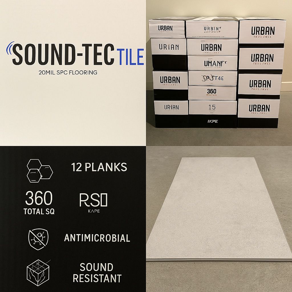 360 sq ft of Urban Surfaces SPC Flooring