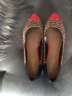 Leopard Flats size 9 and size 10