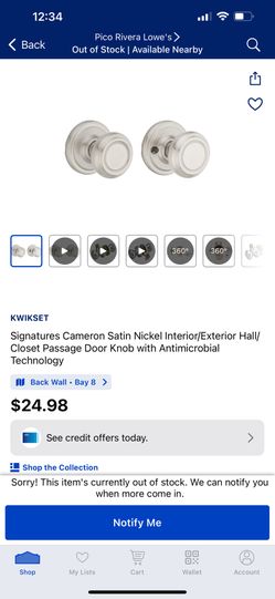 Hall Or Closet Knobs
