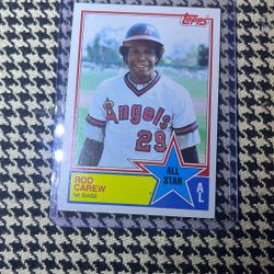 Topps 1983 Rod Carew All Star Game Baseball Card I