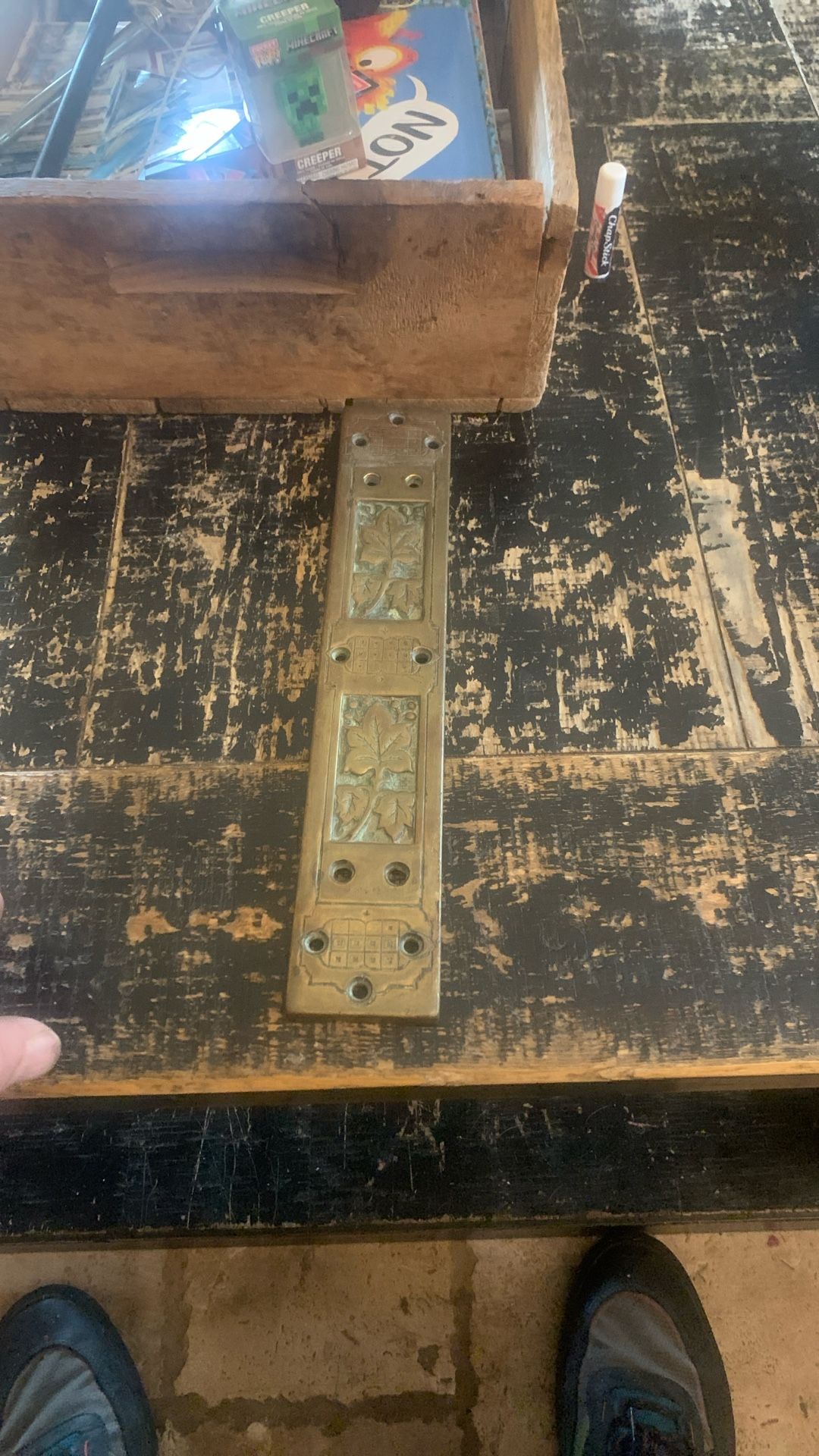 Antique Brass Door Piece Heavy Great For A Beautiful Door Finish