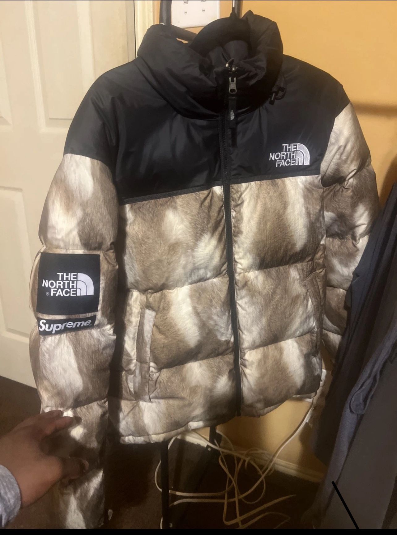 Supreme North Face Fur Nuptse Size m