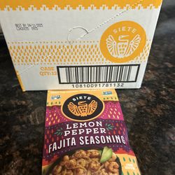 Box With 12 Lemon Pepper Fajita Seasoning 